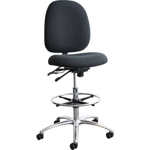 ESD (Electrostatic Dissipative) Shoptech Seating, Vinyl, Black, 250 lbs. Capacity WestPier