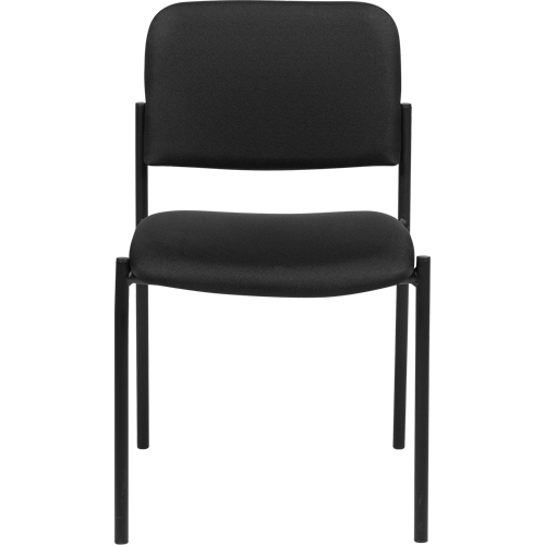 Chaises sans accoudoirs empilables, Tissu, Hauteur 32", Capacit&eacute; 300 lb, Noir WestPier