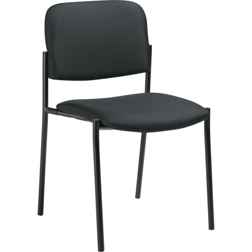 Chaises sans accoudoirs empilables, Tissu, Hauteur 32", Capacit&eacute; 300 lb, Charbon WestPier