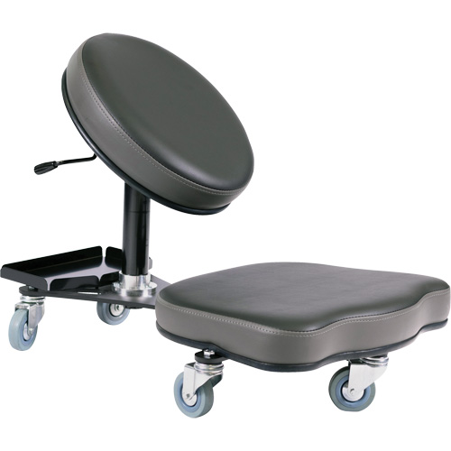 Flex Ergonomic Chair, Vinyl, Black/Grey WestPier