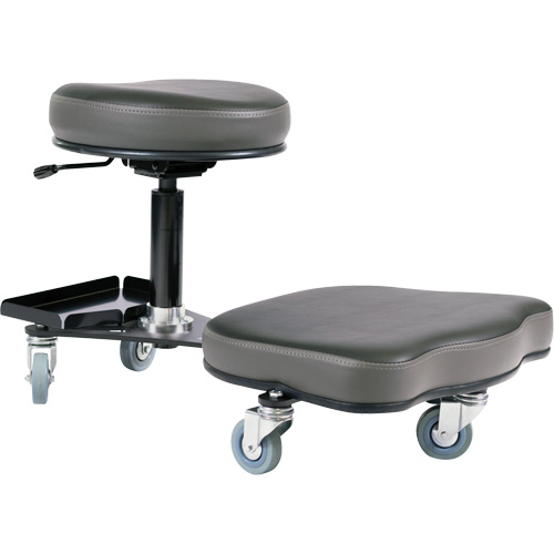 Flex Ergonomic Chair, Vinyl, Black/Grey WestPier