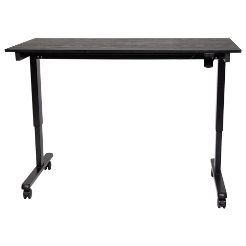 Adjustable Stand-Up Desk, Stand-Alone Desk, 45-1/4" H x 29-1/2" D, Black WestPier