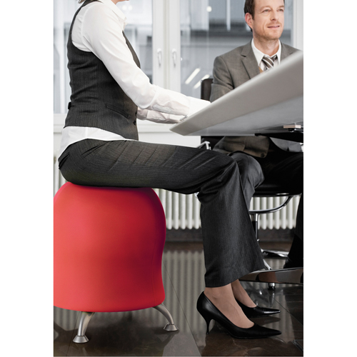 Chaise sph&eacute;rique Zenergy, Tissu, Rouge, Capacit&eacute; 250 lb WestPier