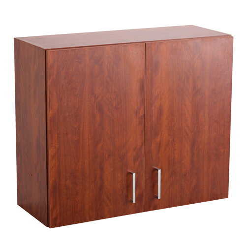 Modular Wall Cabinet, 30" H x 36" W x 15" D, 1 Shelves, Melamine, Mahogany WestPier