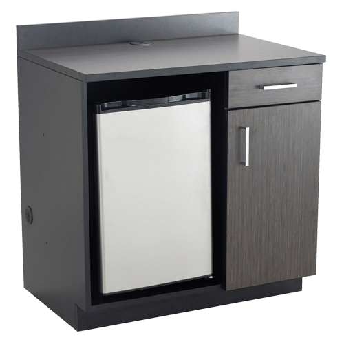 Modular Cabinet, Melamine, 39" H x 36" W x 25" D, Asian Night/Black WestPier