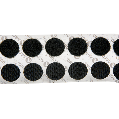 Fastener Coins, Hook & Loop, 3/4" Dia., Adhesive, Black WestPier
