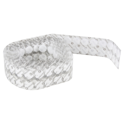 Fastener Coins, Hook & Loop, 3/4" Dia., Adhesive, White WestPier