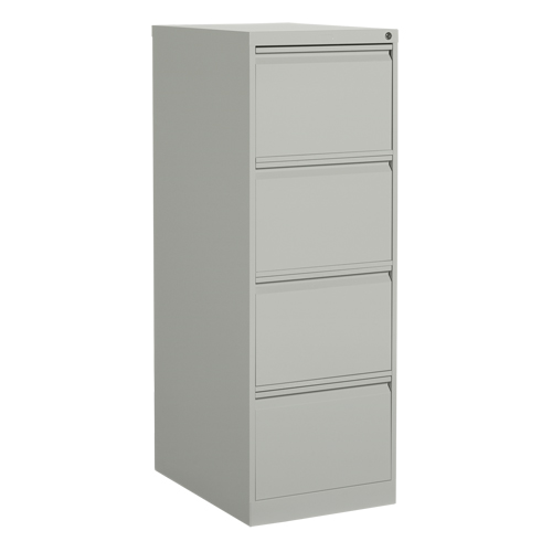 Classeur vertical, Acier, 4 tiroirs, 18-1/7" la x 25" p x 52" h, Gris WestPier