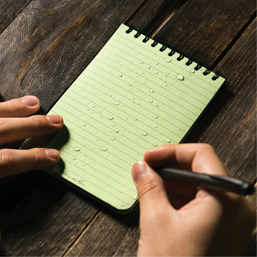 Pocket Top-Spiral Notebook, Soft Cover, Green, 100 Pages, 4" W x 6" L WestPier
