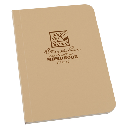 Livre m&eacute;mo, Couverture souple, Havane, 112 Pages, 3-1/2" , 5"  WestPier