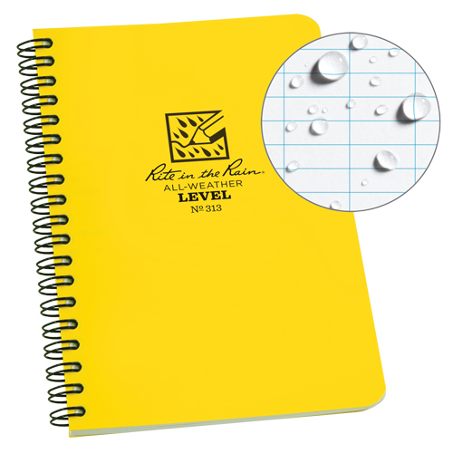 Side-Spiral Notebook, Soft Cover, Yellow, 64 Pages, 4-5/8" W x 7" L WestPier