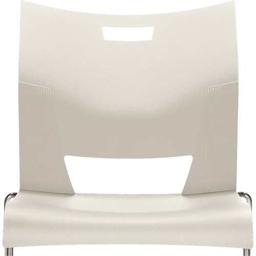 Chaise de formation sans bras Duet, Plastique, Hauteur 33-1/4", Capacit&eacute; 350 lb, Blanc WestPier