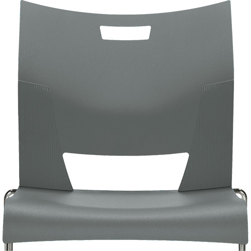 Chaise de formation sans bras Duet, Plastique, Hauteur 33-1/4", Capacit&eacute; 350 lb, Gris WestPier