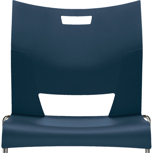 Chaise de formation sans bras Duet, Plastique, Hauteur 33-1/4", Capacit&eacute; 350 lb, Bleu WestPier
