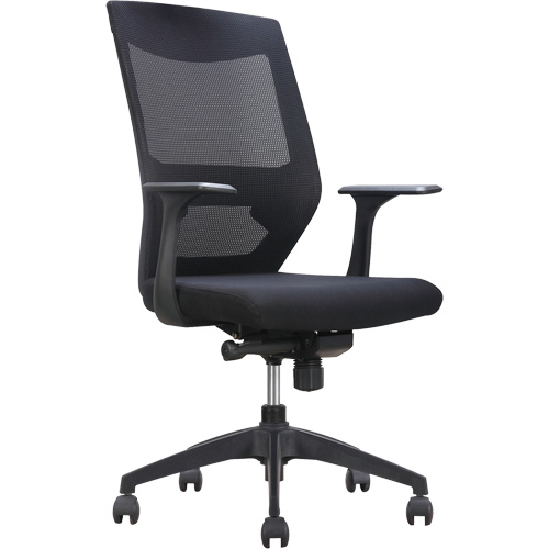 Chaise de bureau ajustable &agrave; basculement synchronis&eacute; s&eacute;rie Activ, Tissu/Mailles, Noir, Capacit&eacute; 275 lb WestPier