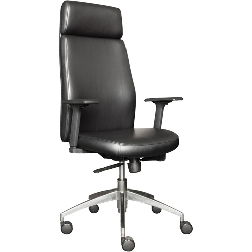 Activ Series High Back Executive Chair, Polyurethane/Vinyl, Black, 275 lbs. Capacity WestPier