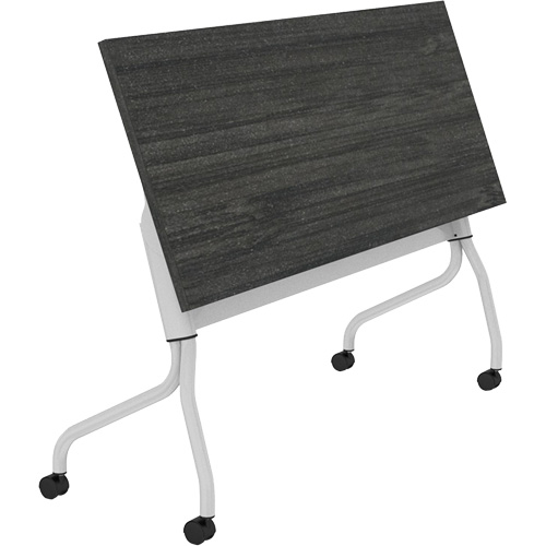 Newland Flip-Top Training Table, 24" L x 60" W x 29-1/2" H, Dark Brown WestPier