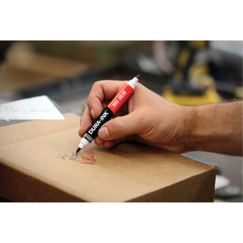 Markal&reg; Dura-Ink&reg; Dual Colour Permanent Ink Marker, Black/Red, Bullet Tip WestPier