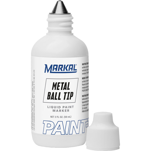 Paint-Riter&reg; Metal Ball Tip, Liquid, White WestPier