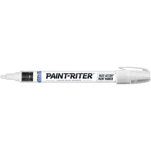 Paint-Riter&reg; Valve Action&reg; Paint Marker, Liquid, White WestPier