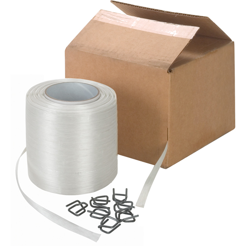 Bonded Cord Strapping, Polyester, 1/2" W x 750' L WestPier