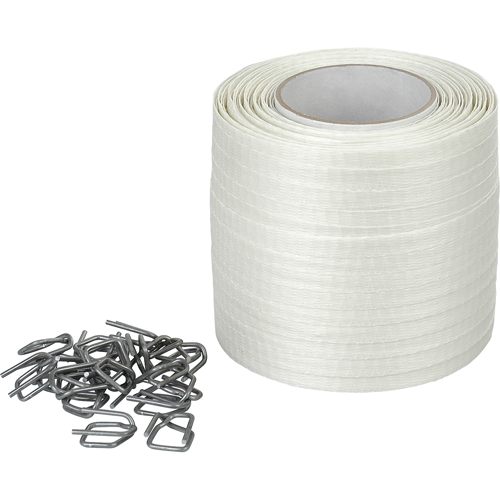 Woven Cord Strapping, Polyester, 1/2" W x 750' L WestPier