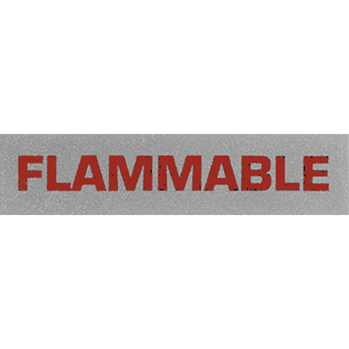 "Flammable" Special Handling Labels, 5" L x 2" W, Black on Red WestPier