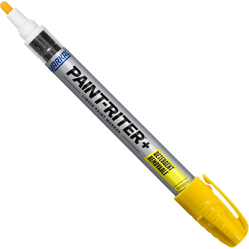 Marqueur &agrave; peinture nettoyable au d&eacute;tergent Paint-Riter+, Liquide, Jaune WestPier