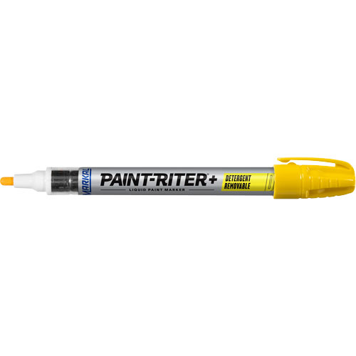 Marqueur &agrave; peinture nettoyable au d&eacute;tergent Paint-Riter+, Liquide, Jaune WestPier