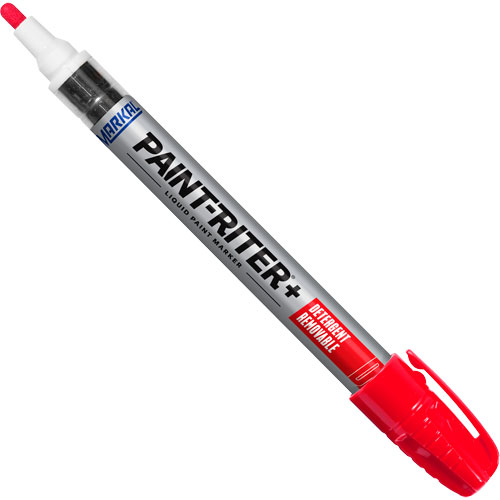 Marqueur &agrave; peinture nettoyable au d&eacute;tergent Paint-Riter+, Liquide, Rouge WestPier