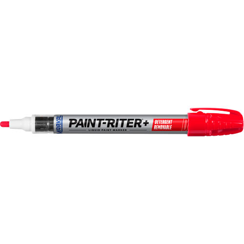 Marqueur &agrave; peinture nettoyable au d&eacute;tergent Paint-Riter+, Liquide, Rouge WestPier
