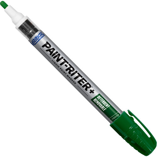 Paint-Riter&reg;+ Detergent Removable Paint Marker, Liquid, Green WestPier