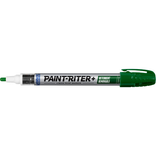 Paint-Riter&reg;+ Detergent Removable Paint Marker, Liquid, Green WestPier
