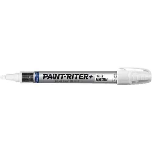 Paint-Riter&reg;+ Water Removable Paint Marker, Liquid, White WestPier