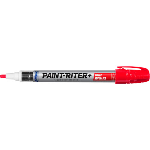 Paint-Riter&reg;+ Water Removable Paint Marker, Liquid, Red WestPier