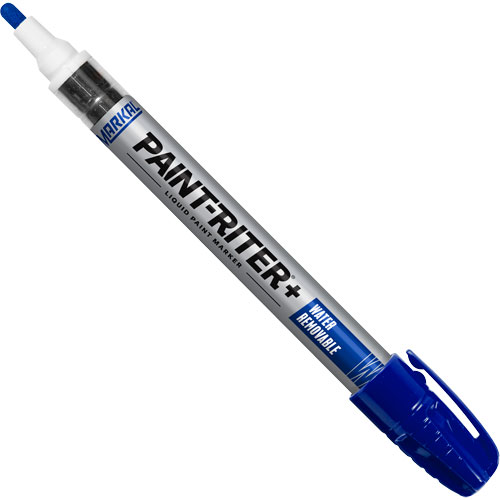 Paint-Riter&reg;+ Water Removable Paint Marker, Liquid, Blue WestPier