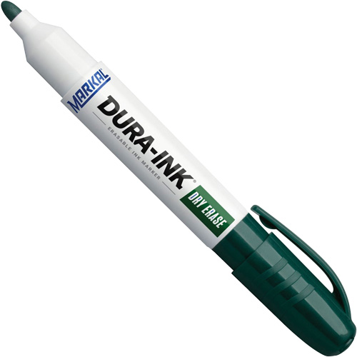 Dura-Ink&reg; Dry Erase Ink Markers, Green, Bullet Tip WestPier