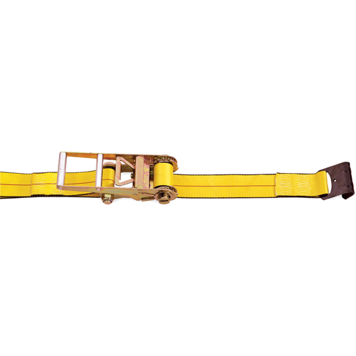 Tendeurs d'arrimage &agrave; cliquet, Crochet plat, 3" , 30' , Charge d'utilisation max. 5400 lb (2450 kg) WestPier