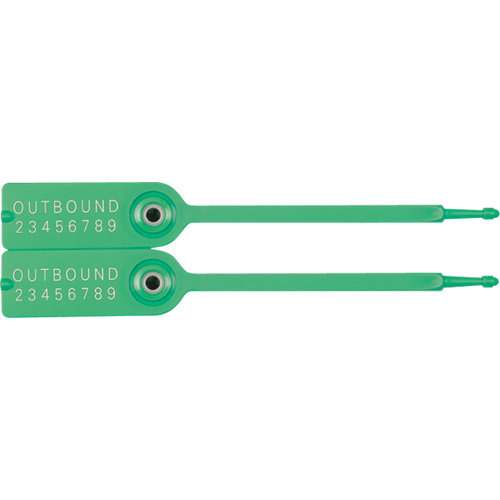 Gemini&reg; Tote Seals, 7-1/4", Plastic, Pull-Through WestPier