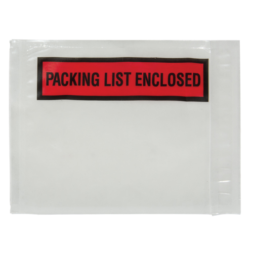 Packing List Envelope, 4-1/2" L x 5-1/2" W, Backloading Style WestPier