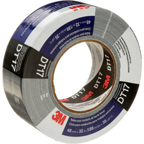 DT17 Super-Duty Duct Tape, 17 mils, Black, 48 mm (2") x 32 m (105') WestPier