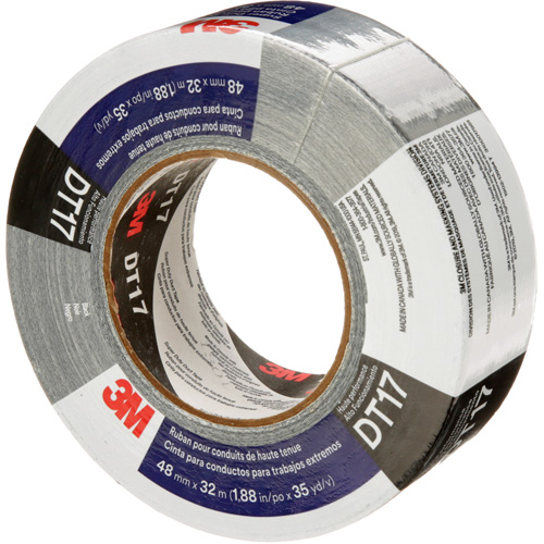 DT17 Super-Duty Duct Tape, 17 mils, Black, 48 mm (2") x 32 m (105') WestPier