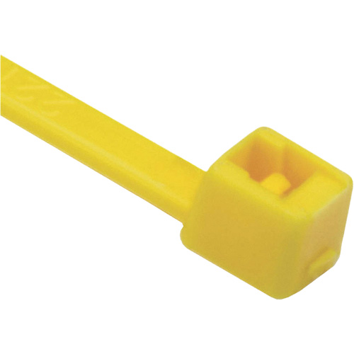 Attaches de c&acirc;bles s&eacute;rie T, Longueur 8", R&eacute;sistance &agrave; la traction 50 lb, Jaune WestPier