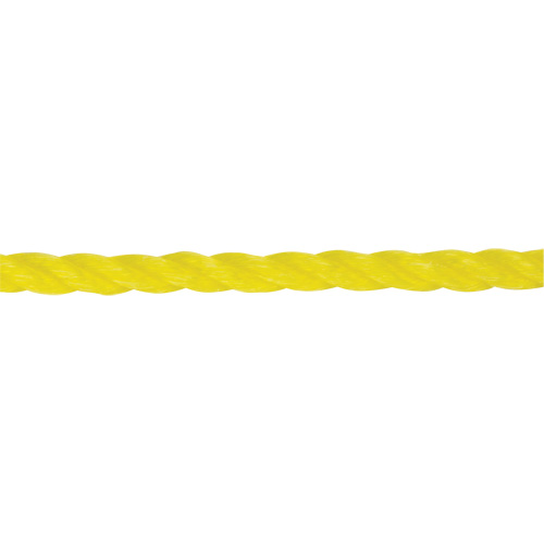 Corde jaune tress&eacute;e 1/4", Polypropyl&egrave;ne, 1300' WestPier