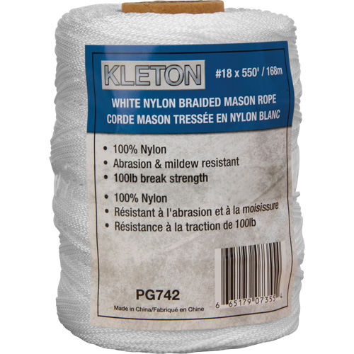 #18 Braided Mason Rope, Nylon, 550' WestPier
