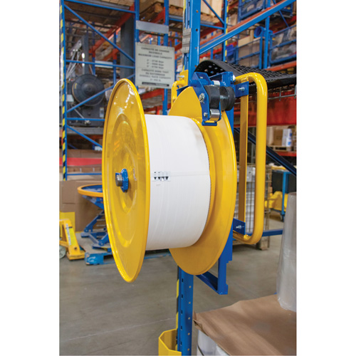 Distributeur de feuillards, Feuillard Polyester/Acier/Polypropyl&egrave;ne, Dia de noyau 16"/8", largeur de rouleau 3"/8"/6" WestPier