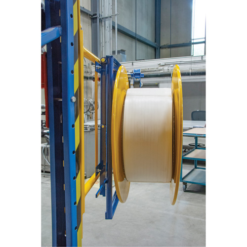 Distributeur de feuillards, Feuillard Polyester/Acier/Polypropyl&egrave;ne, Dia de noyau 16"/8", largeur de rouleau 3"/8"/6" WestPier
