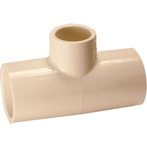 Flowguard Gold&reg; Tee Fitting, Reducing, CPVC, 1-1/4" x 1-1/4" x 1/2" WestPier