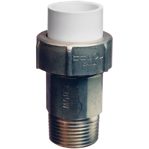 Pipe Union, 1" x 3/4", Brass/CPVC, Hub x Pex Barb WestPier