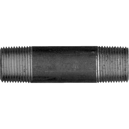 Long Pipe Nipple, Black Iron, 3/8", NPT x NPT WestPier